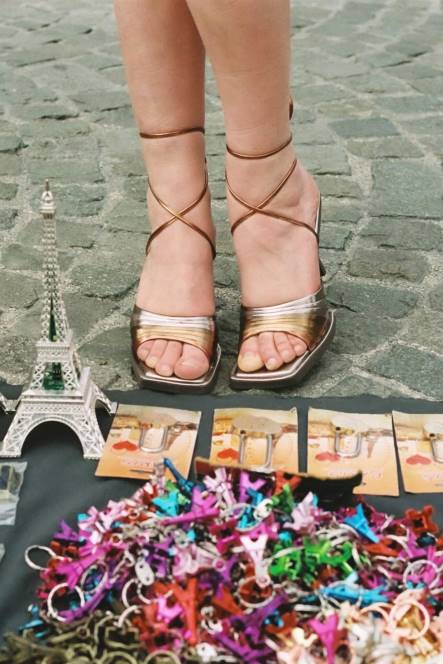 Jeffrey Campbell gedragen NDHB1606 sandaal met hak helder metallic multi vrouwen