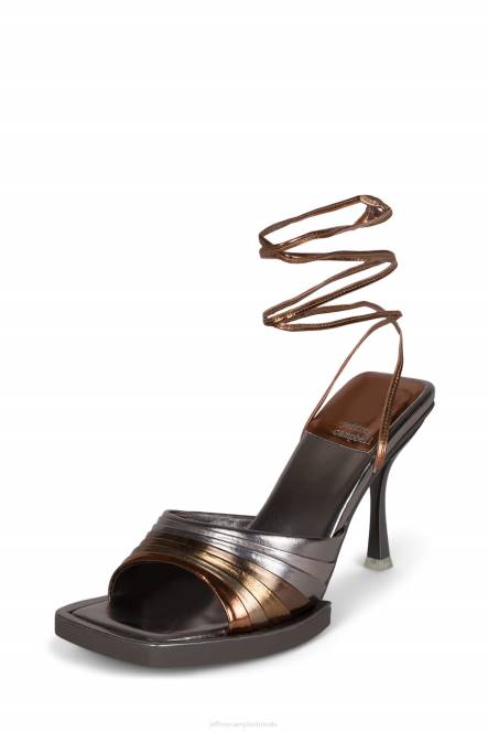 Jeffrey Campbell gedragen NDHB1608 sandaal met hak neutraal met multi vrouwen