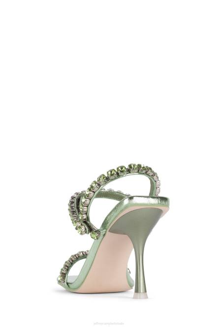 Jeffrey Campbell heiligen NDHB1622 sandaal met hak groen metallic groen vrouwen