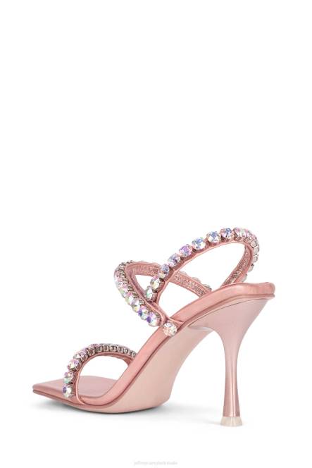 Jeffrey Campbell heiligen NDHB1624 sandaal met hak rosé goud iriserend vrouwen
