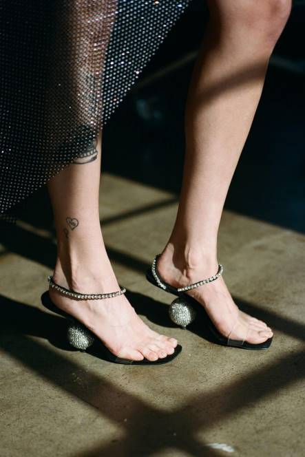 Jeffrey Campbell het gedoe NDHB1548 sandaal met hak zwart suède zilver vrouwen