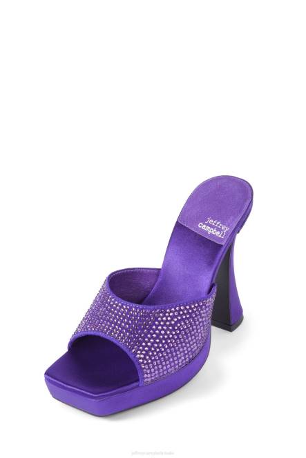 Jeffrey Campbell hollywoodj NDHB1567 sandaal met hak paars satijn paars vrouwen