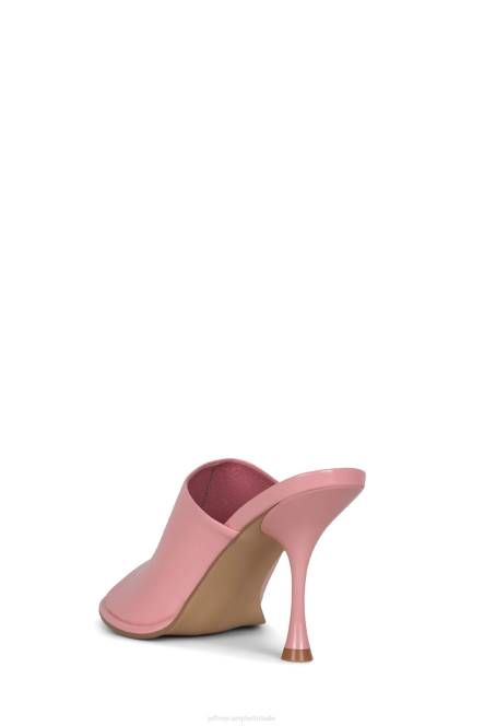 Jeffrey Campbell impliciet NDHB1561 sandaal met hak roze gekreukt patent vrouwen