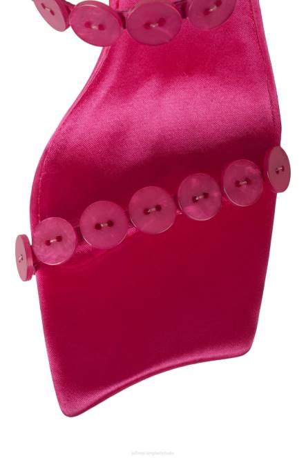 Jeffrey Campbell indrukken NDHB1444 sandaal met hak fuchsia satijn combinatie vrouwen
