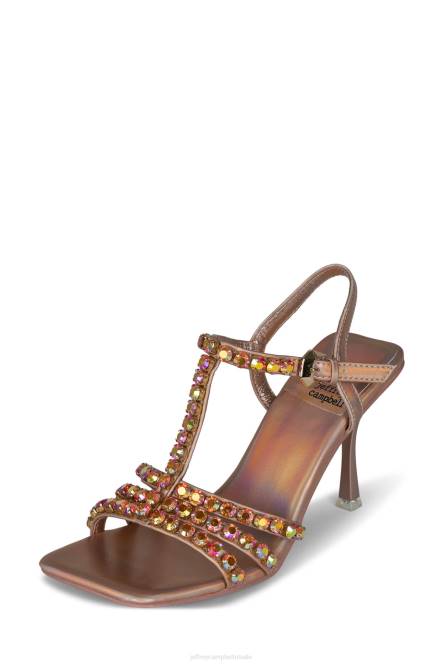 Jeffrey Campbell jwl-t NDHB1604 sandaal met hak rosé goud iriserend vrouwen