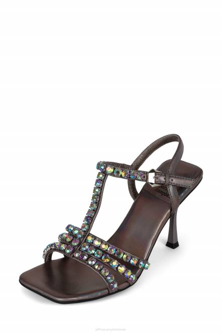 Jeffrey Campbell jwl-t NDHB1605 sandaal met hak tin iriserend vrouwen