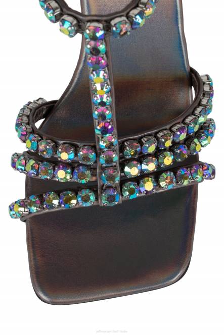 Jeffrey Campbell jwl-t NDHB1605 sandaal met hak tin iriserend vrouwen