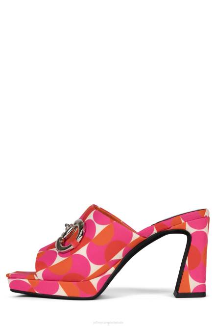 Jeffrey Campbell kaviaar-bt NDHB1551 sandaal met hak roze rood multi vrouwen