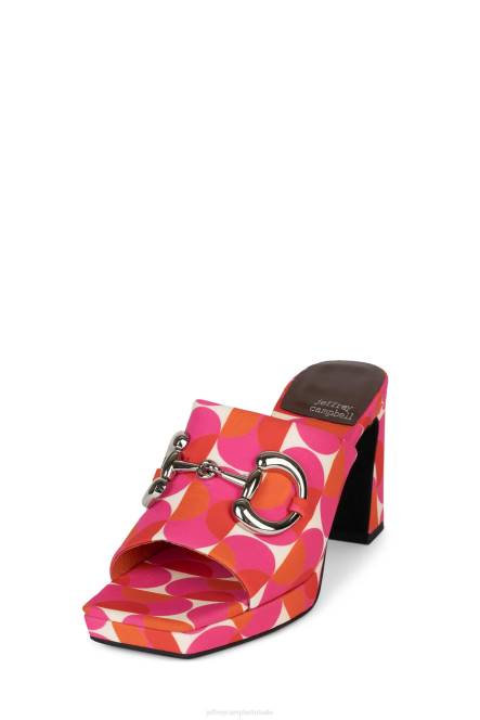 Jeffrey Campbell kaviaar-bt NDHB1551 sandaal met hak roze rood multi vrouwen