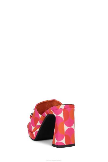 Jeffrey Campbell kaviaar-bt NDHB1551 sandaal met hak roze rood multi vrouwen