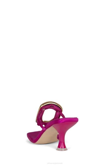 Jeffrey Campbell linq-up NDHB1494 sandaal met hak fuchsia satijn goud vrouwen