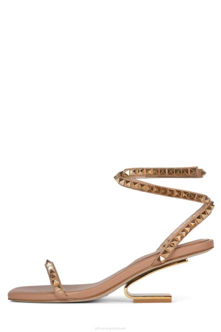 Jeffrey Campbell luxor-pond NDHB1420 sandaal met hak beige goud vrouwen