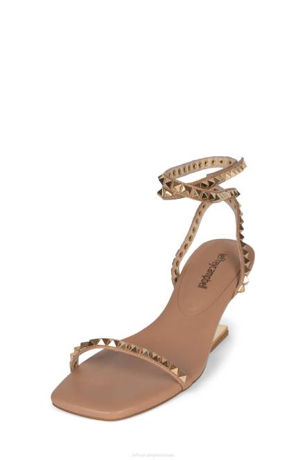 Jeffrey Campbell luxor-pond NDHB1420 sandaal met hak beige goud vrouwen