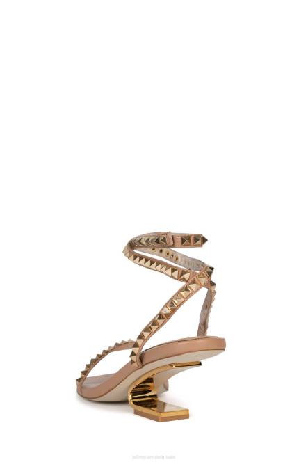 Jeffrey Campbell luxor-pond NDHB1420 sandaal met hak beige goud vrouwen