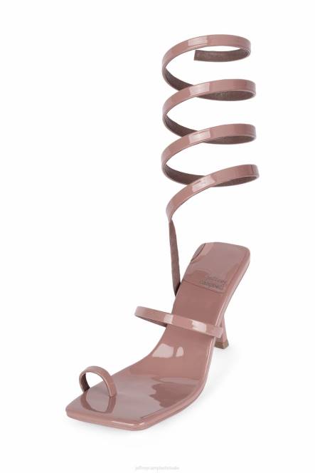 Jeffrey Campbell luzia NDHB1626 sandaal met hak stoffig blush-patent vrouwen
