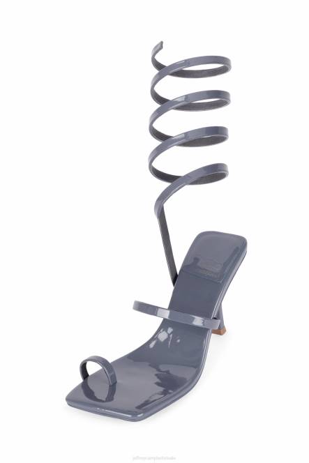 Jeffrey Campbell luzia NDHB1627 sandaal met hak stoffig marine patent vrouwen