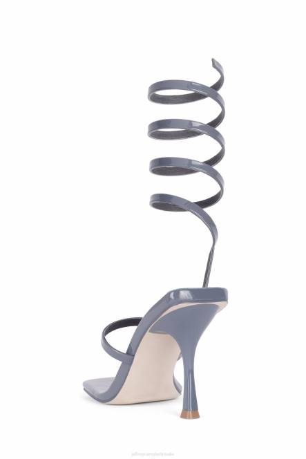 Jeffrey Campbell luzia NDHB1627 sandaal met hak stoffig marine patent vrouwen