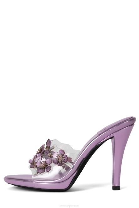 Jeffrey Campbell meest verse NDHB1437 sandaal met hak lila metallic combinatie vrouwen
