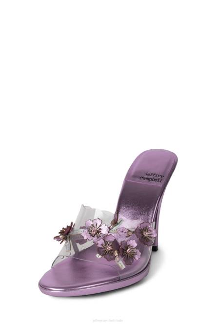 Jeffrey Campbell meest verse NDHB1437 sandaal met hak lila metallic combinatie vrouwen