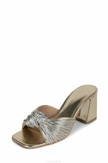 Jeffrey Campbell melanger-2 NDHB1646 sandaal met hak zilver goud vrouwen