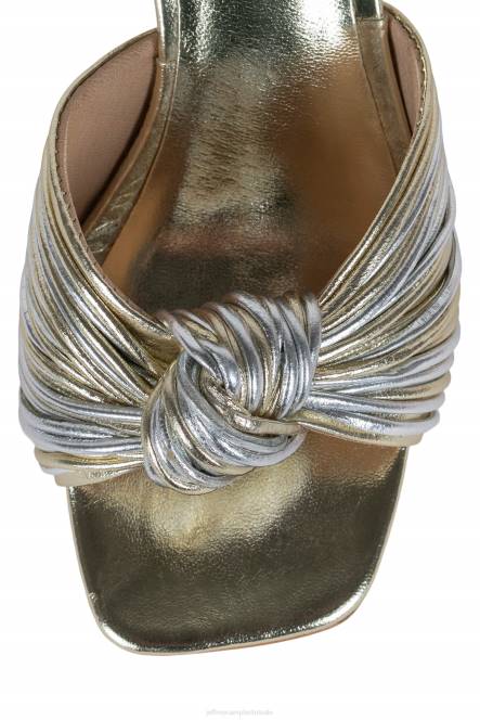 Jeffrey Campbell melanger-2 NDHB1646 sandaal met hak zilver goud vrouwen