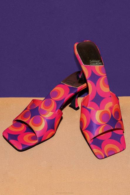Jeffrey Campbell meneer-groot NDHB1478 sandaal met hak rood blauw multi vrouwen