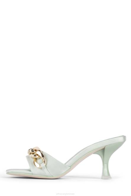 Jeffrey Campbell mr-big-ch NDHB1573 sandaal met hak mint satijn goud vrouwen