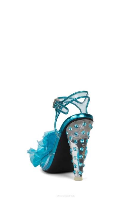 Jeffrey Campbell niet-2-opscheppen NDHB1498 sandaal met hak blauw helder blauw vrouwen