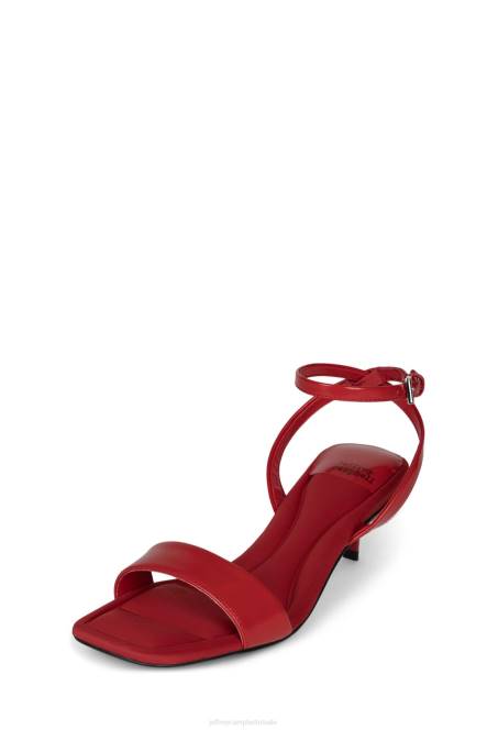 Jeffrey Campbell oproepen NDHB1409 sandaal met hak rode doos combo vrouwen