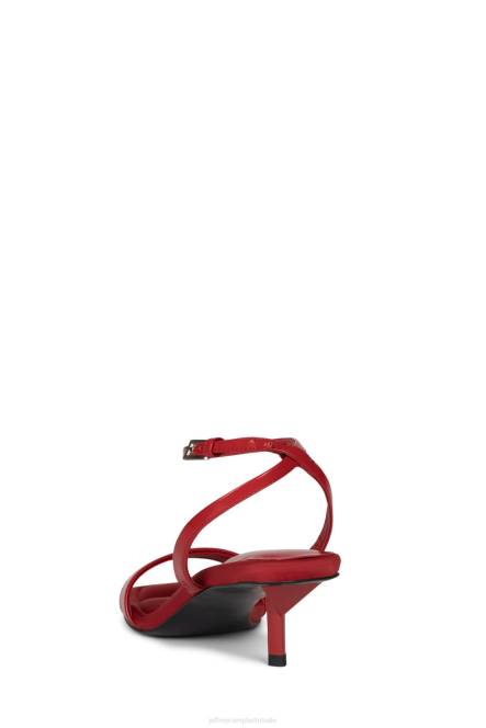 Jeffrey Campbell oproepen NDHB1409 sandaal met hak rode doos combo vrouwen