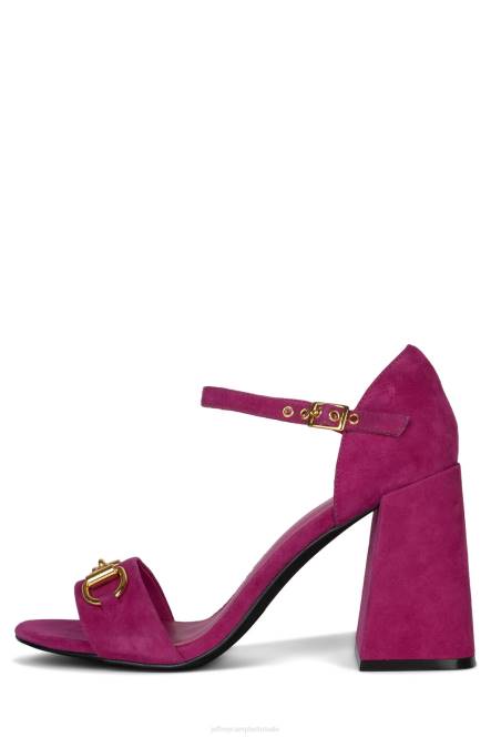 Jeffrey Campbell popster-b NDHB1482 sandaal met hak fuchsia suède goud vrouwen