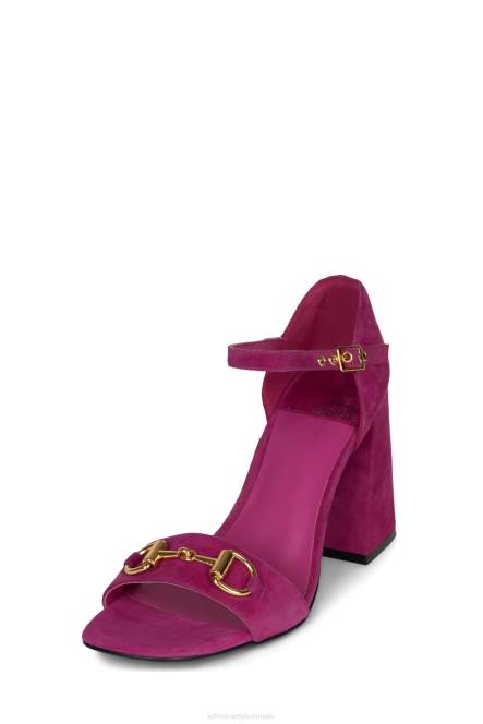 Jeffrey Campbell popster-b NDHB1482 sandaal met hak fuchsia suède goud vrouwen