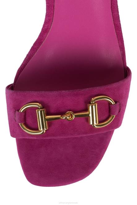 Jeffrey Campbell popster-b NDHB1482 sandaal met hak fuchsia suède goud vrouwen