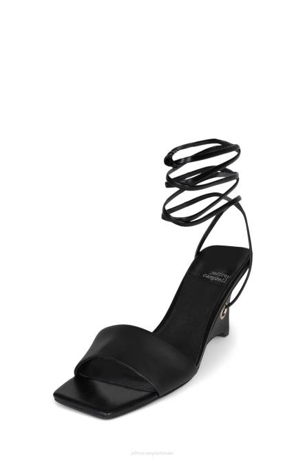 Jeffrey Campbell ready-2-go NDHB1406 sandaal met hak zwart goud vrouwen