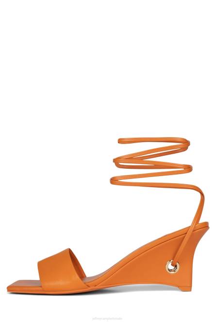 Jeffrey Campbell ready-2-go NDHB1407 sandaal met hak oranje goud vrouwen