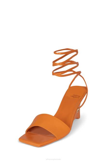 Jeffrey Campbell ready-2-go NDHB1407 sandaal met hak oranje goud vrouwen
