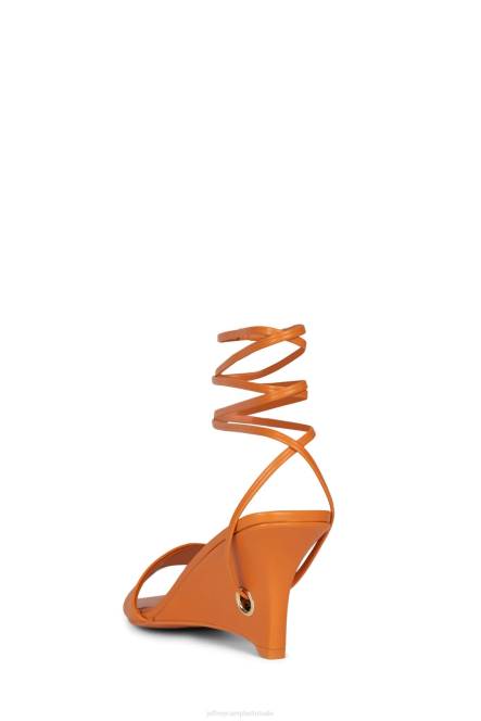 Jeffrey Campbell ready-2-go NDHB1407 sandaal met hak oranje goud vrouwen