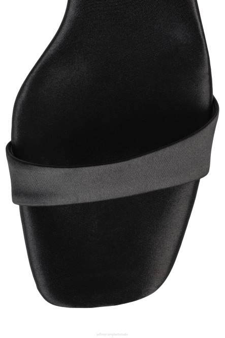 Jeffrey Campbell rozena NDHB1423 sandaal met hak zwart satijn multi vrouwen