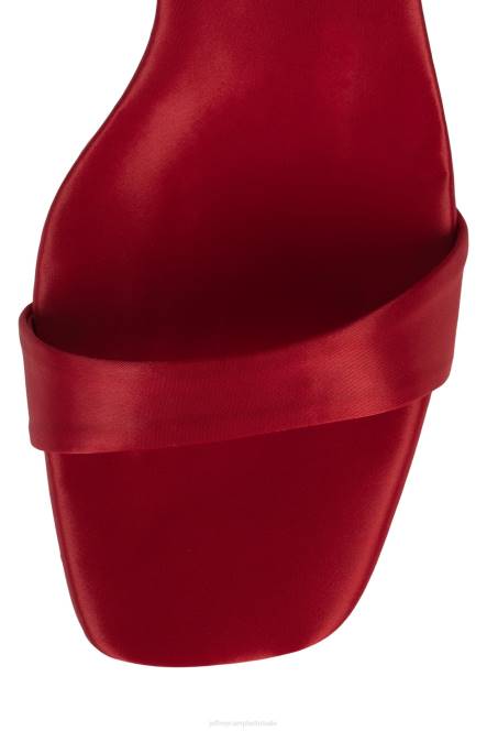 Jeffrey Campbell rozena NDHB1424 sandaal met hak rood satijn multi vrouwen