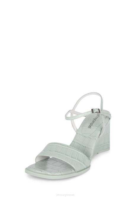 Jeffrey Campbell schatje-2 NDHB1590 sandaal met hak mint krokodil vrouwen