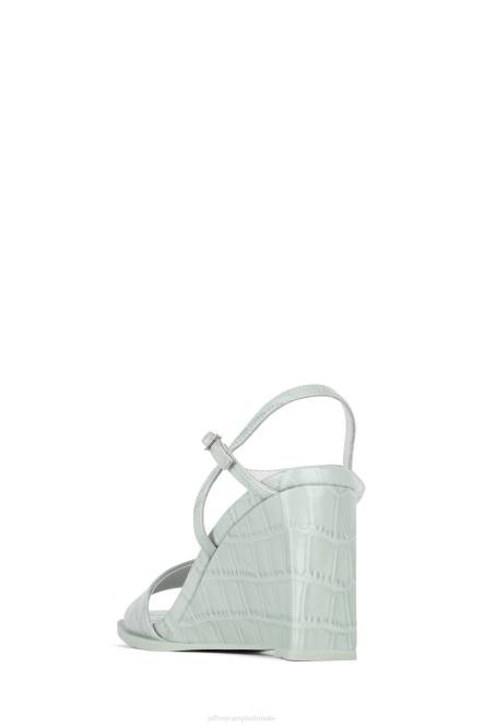 Jeffrey Campbell schatje-2 NDHB1590 sandaal met hak mint krokodil vrouwen