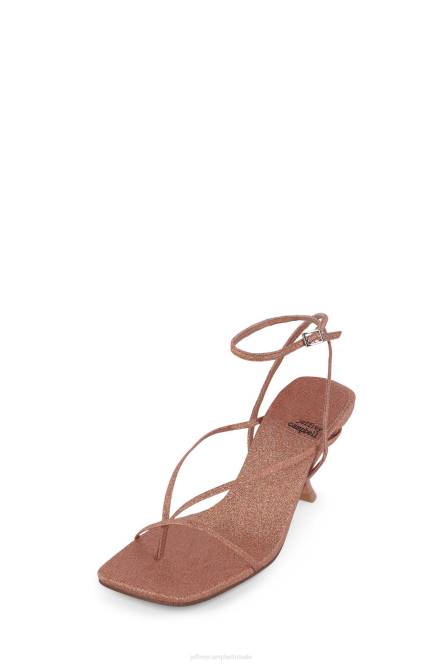 Jeffrey Campbell stroom NDHB1553 sandaal met hak rosé gouden glitters vrouwen