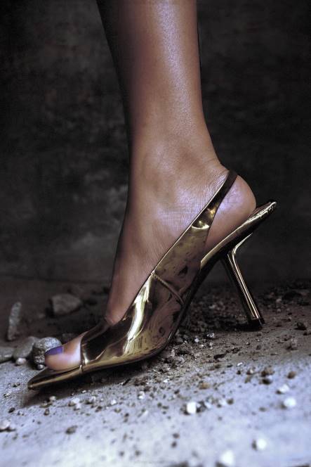 Jeffrey Campbell surrealistisch NDHB1459 sandaal met hak gouden patent vrouwen