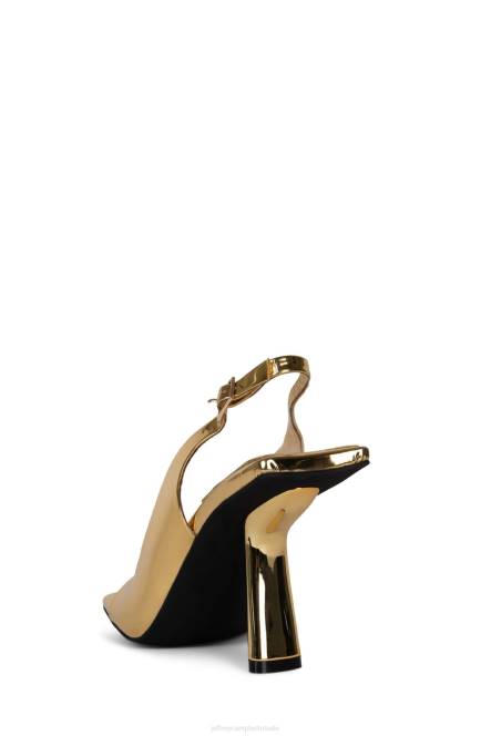 Jeffrey Campbell surrealistisch NDHB1459 sandaal met hak gouden patent vrouwen