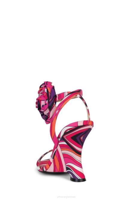 Jeffrey Campbell wilde bloem NDHB1427 sandaal met hak roze multi vrouwen