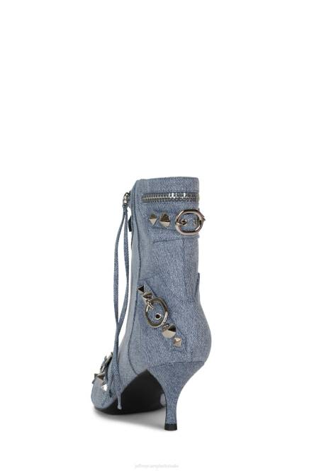 Jeffrey Campbell alt-rock NDHB280 de denim-reboot blauw denim zilver vrouwen
