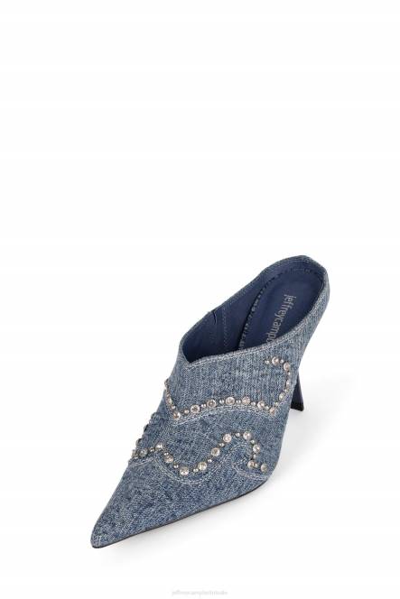 Jeffrey Campbell berijd ze NDHB267 de denim-reboot blauwe acid wash denim vrouwen