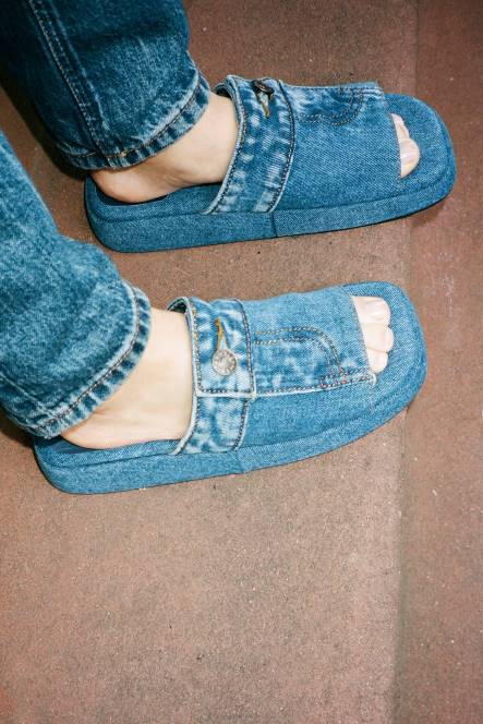 Jeffrey Campbell blauwe lucht NDHB292 de denim-reboot blauw spijkerstof vrouwen