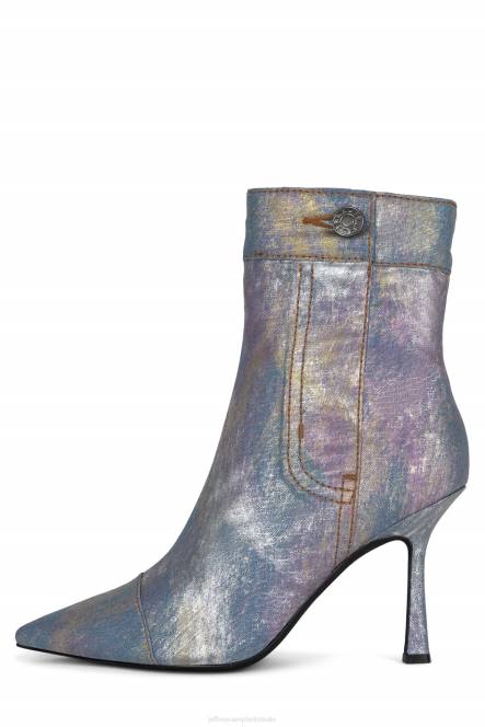 Jeffrey Campbell eindig NDHB281 de denim-reboot blue denim geel multi vrouwen