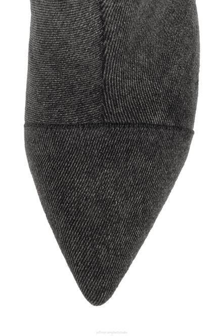 Jeffrey Campbell eindig-jn NDHB284 de denim-reboot zwarte denim vrouwen